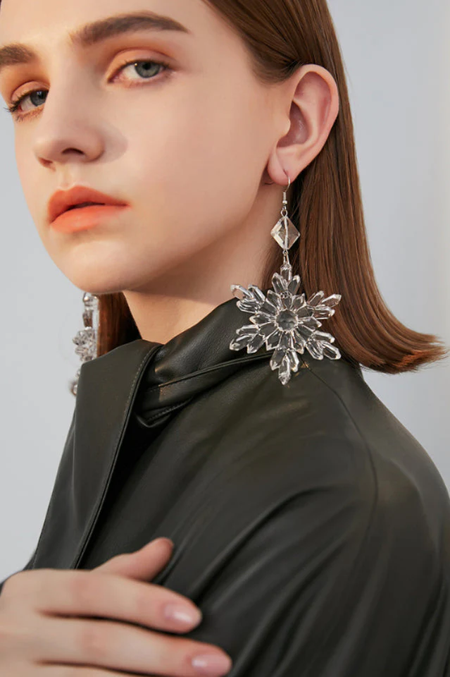 Transparent Snow Earrings - Image 3