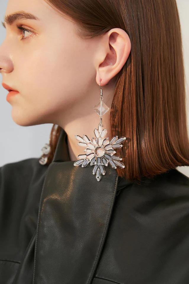 Transparent Snow Earrings - Image 8