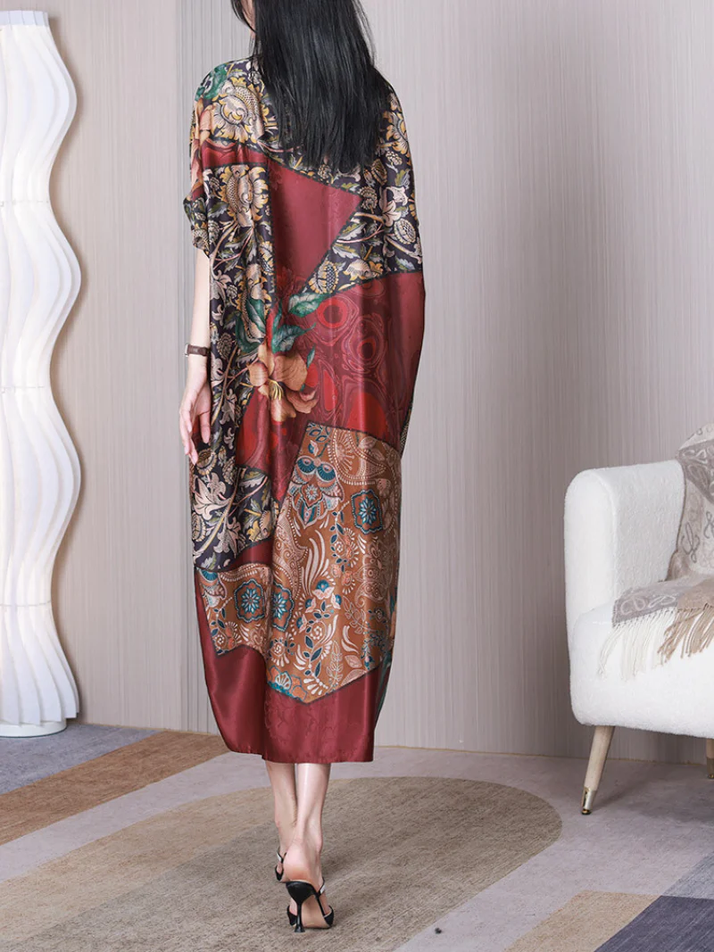 Tried So Hard V-neck Loose A-line Dress - Image 5
