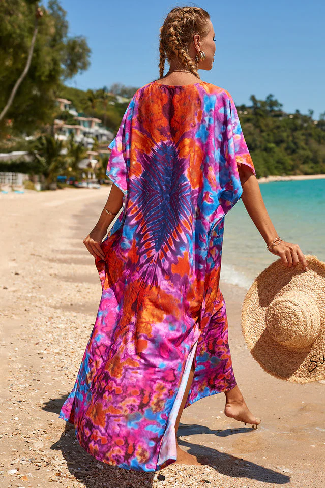 Tropical Pattern Kimono Blouse ( 29 Colors ) - Image 17