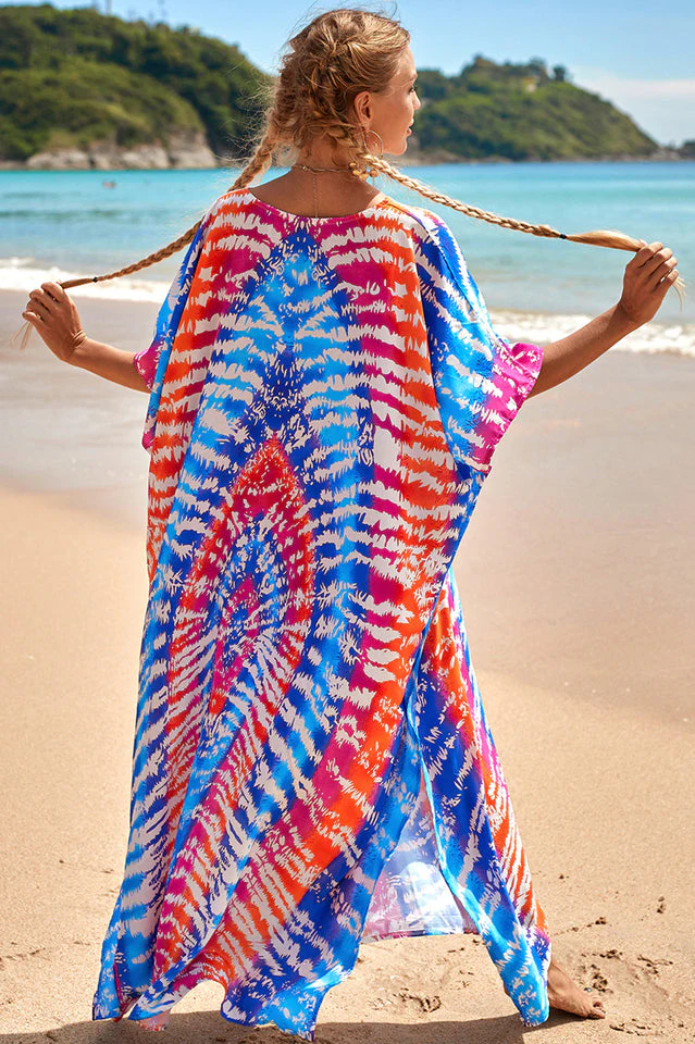 Tropical Pattern Kimono Blouse ( 29 Colors ) - Image 32