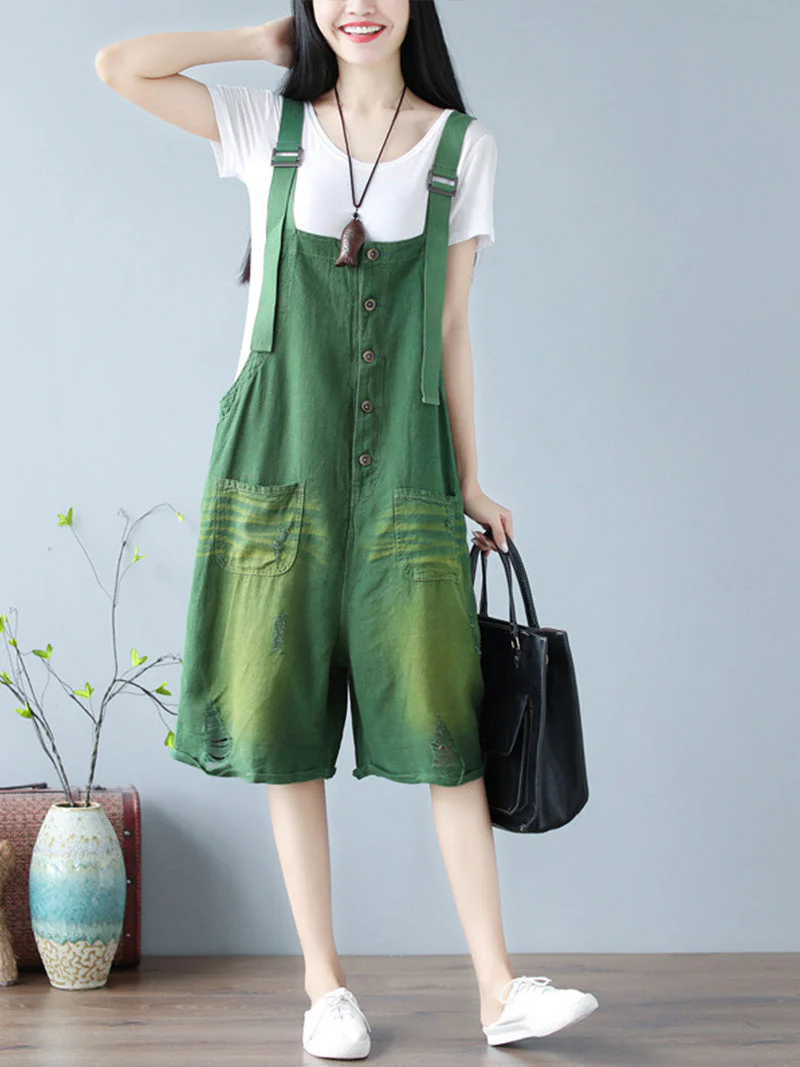 True Feelings of Colors Cotton Romper Overall Dungarees - Image 5
