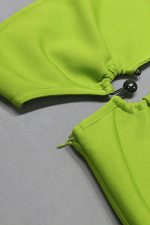 Twist Detail Cut Out Midi Dress - Image 6