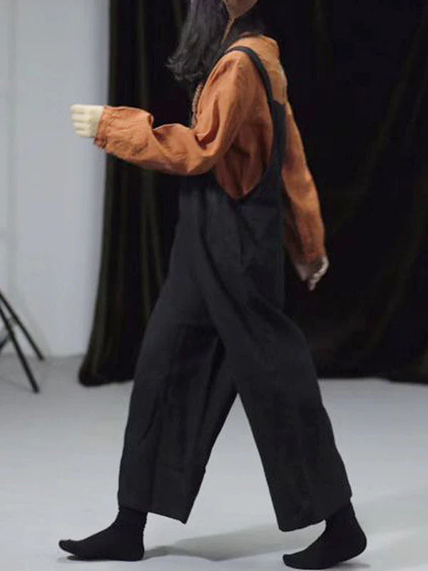 Jewel Cotton Wide-Legged Overall Dungarees(USA ONLY) - Image 2