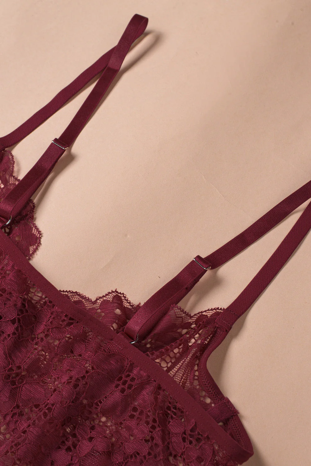 Valentines Lace Bra Tulle Splicing Babydoll - Image 25