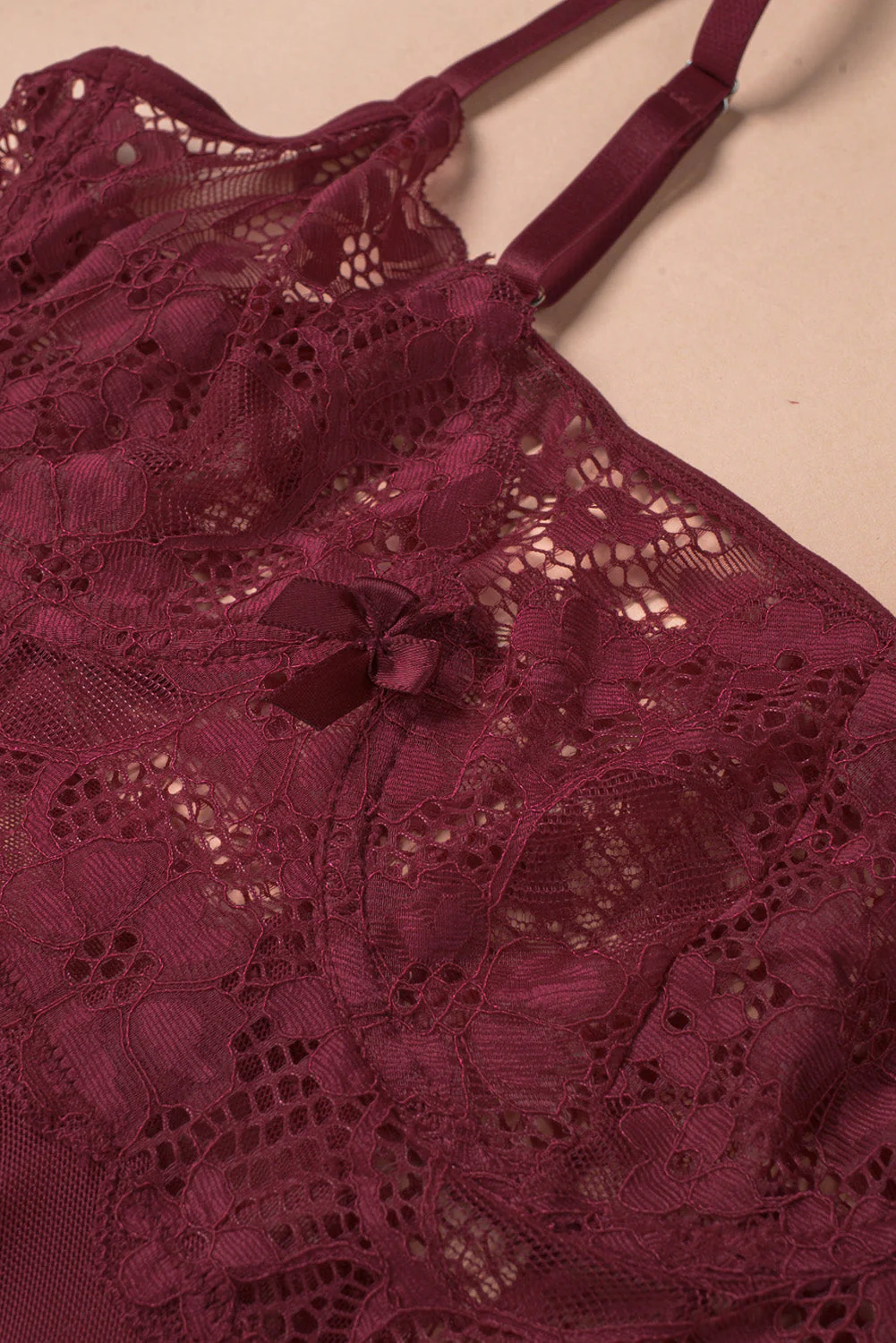 Valentines Lace Bra Tulle Splicing Babydoll - Image 30