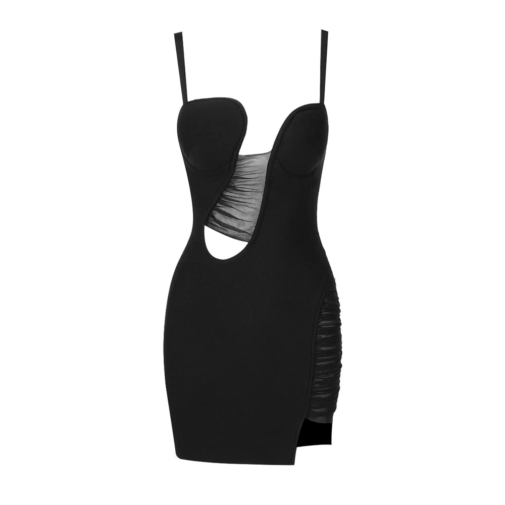 ESYVE Hollow Out STRAPS Mini Dress - Image 2