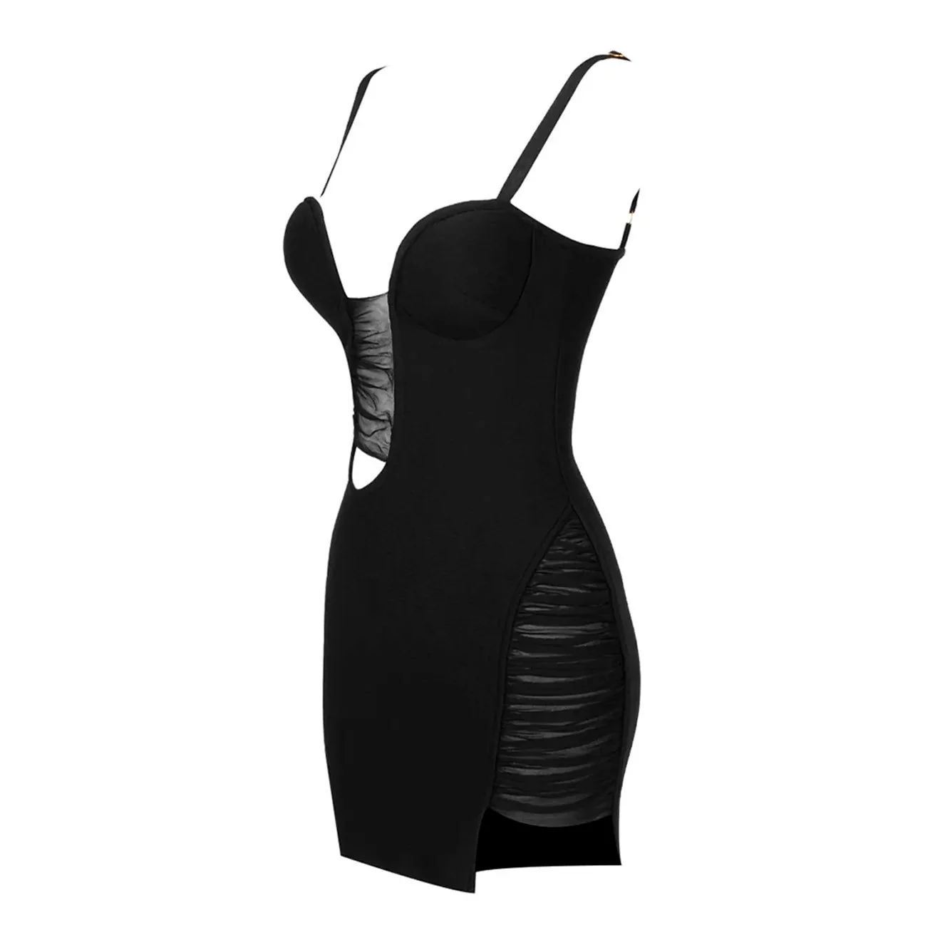 ESYVE Hollow Out STRAPS Mini Dress - Image 4