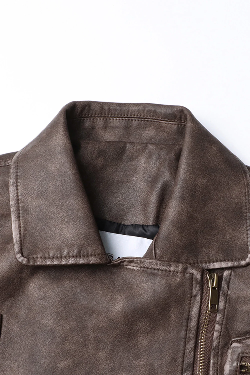 Vintage Leather Jacket - Dark Green - Image 2