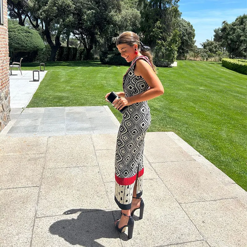 PRINTED FLY SleeveS MAXI Dress - Image 2