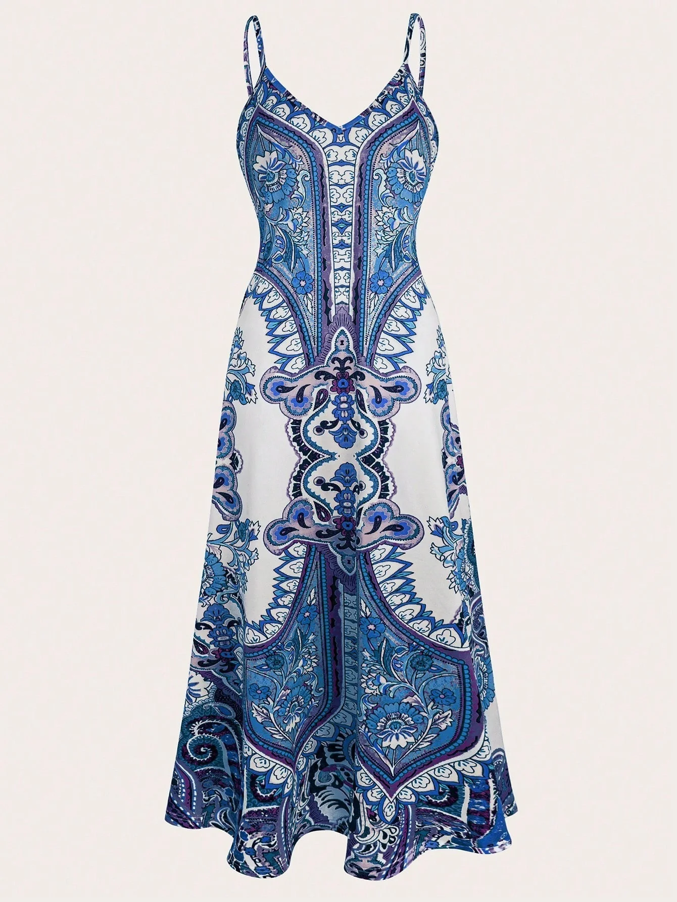 Vintage Print Summer Maxi Dress - Image 7