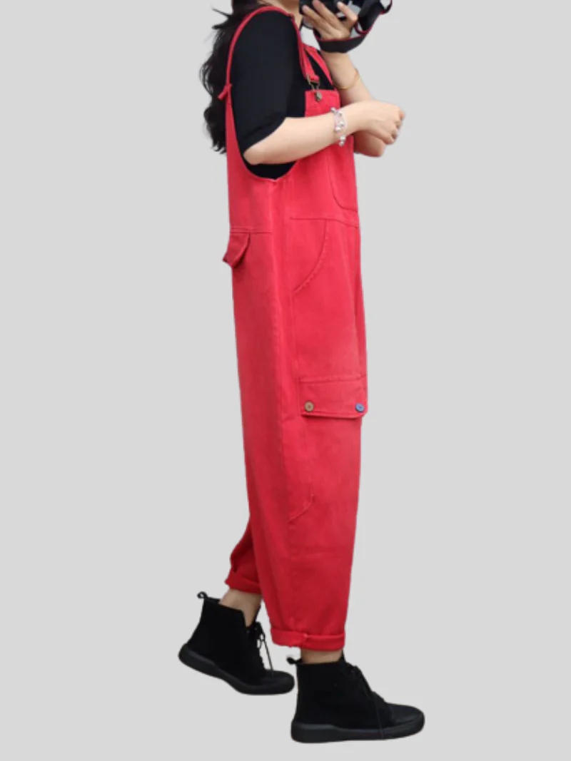 WallFlower Womens's Denim High Waist Overalls - Image 4