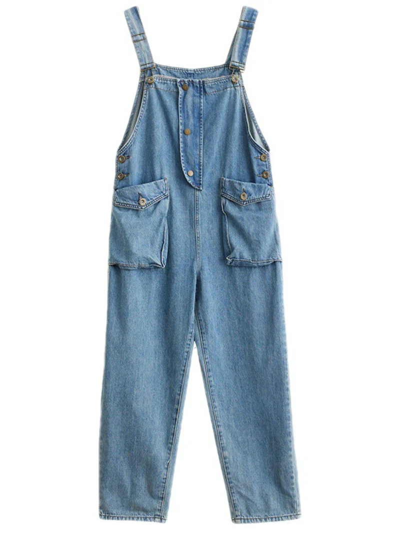 Wallflowers Denim Blue High Waist Overall Dungarees - Image 2
