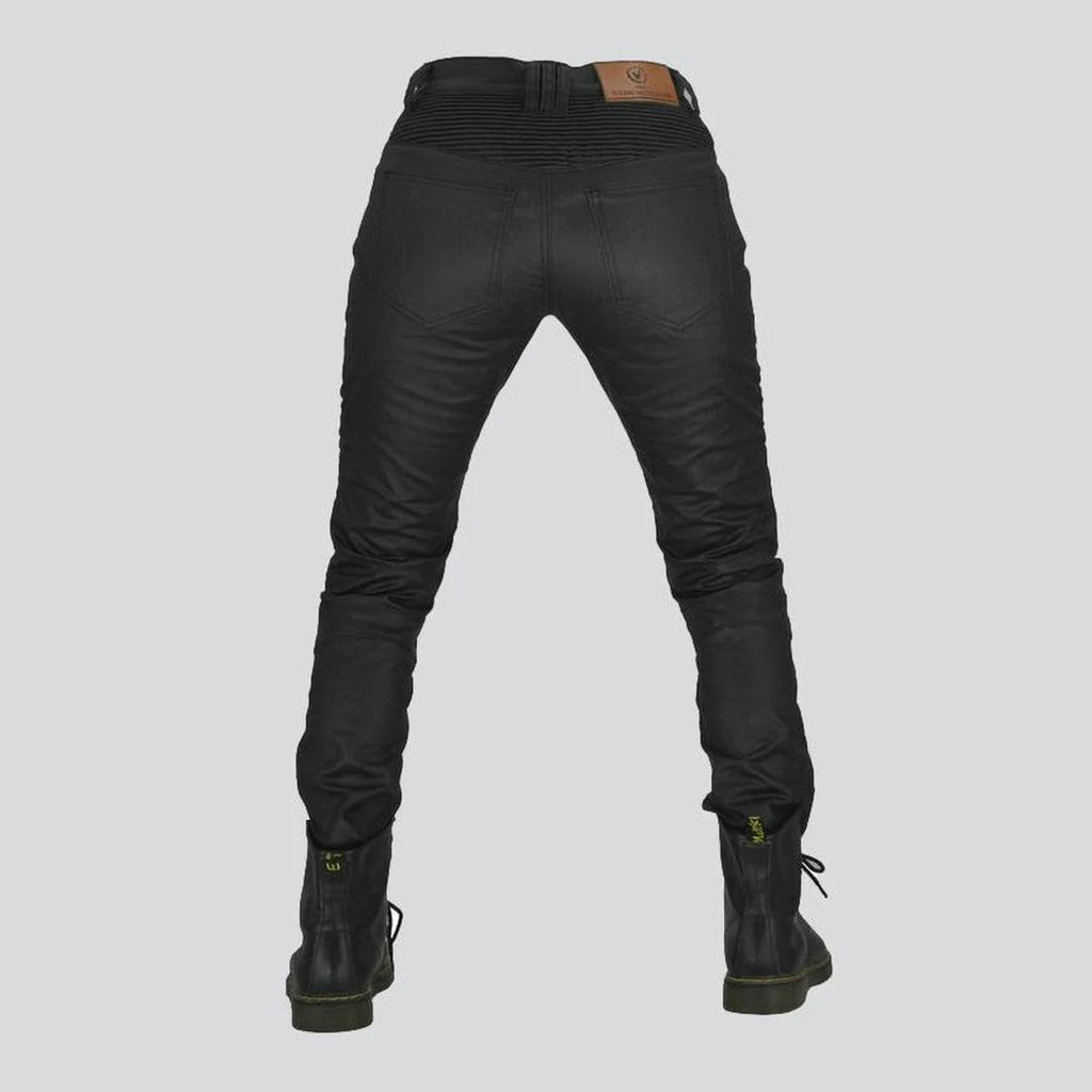 Waterproof coated men's biker jeans - Image 5
