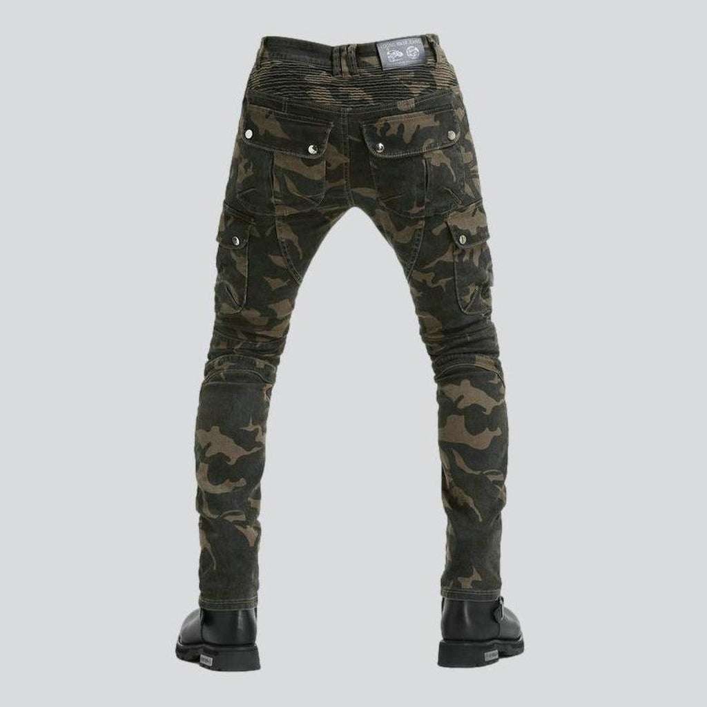 Wear resistant biker denim pants - Image 7