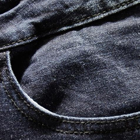 Whiskered distressed jeans for men - Image 5