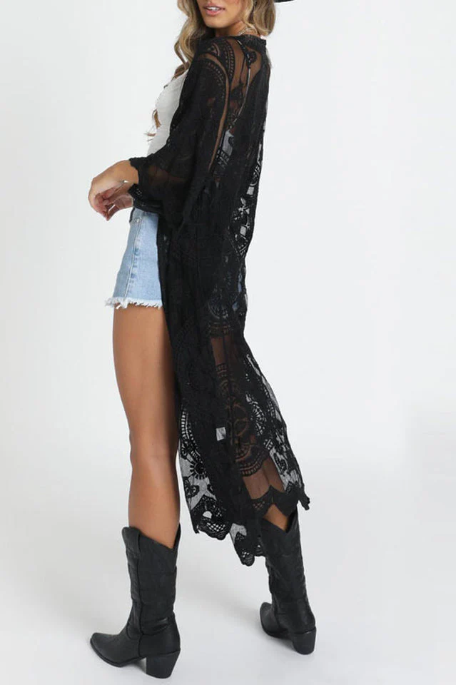 White Beach Cover Up Dress - Image 9