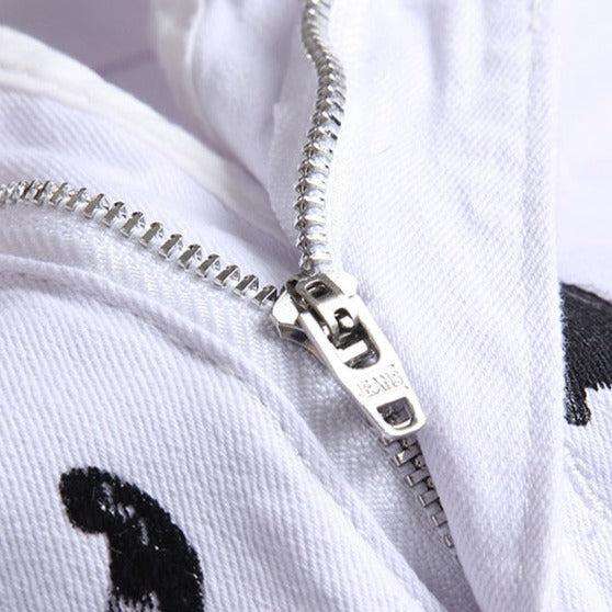 White-painted jeans for men - Image 4
