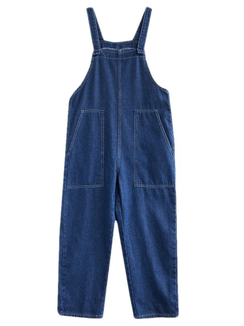 Wide Leg Denim Overalls For Women/Casual Jumpsuit/Summer Spring Jumpsuit - Image 3