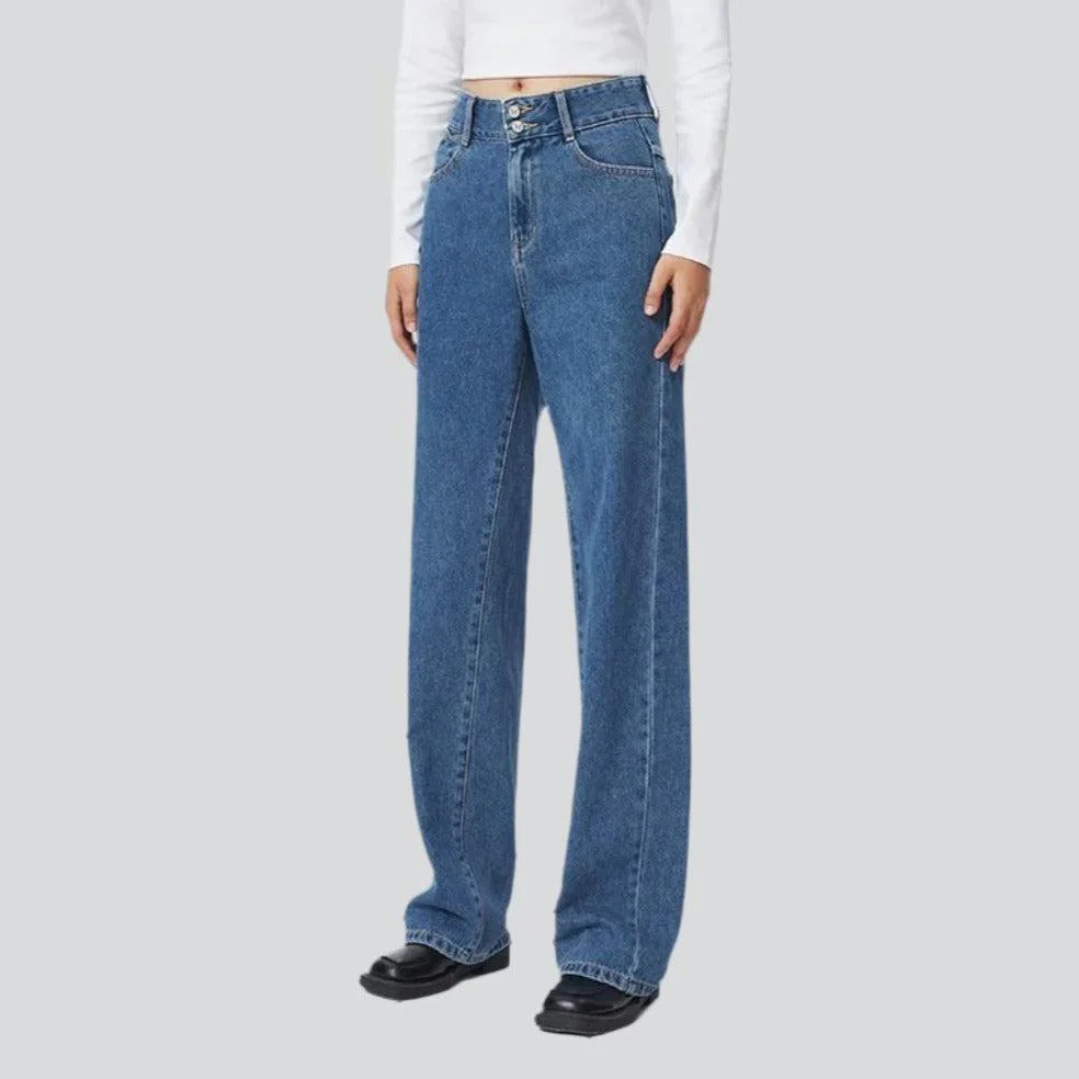 Wide-leg women's denim pants - Image 8