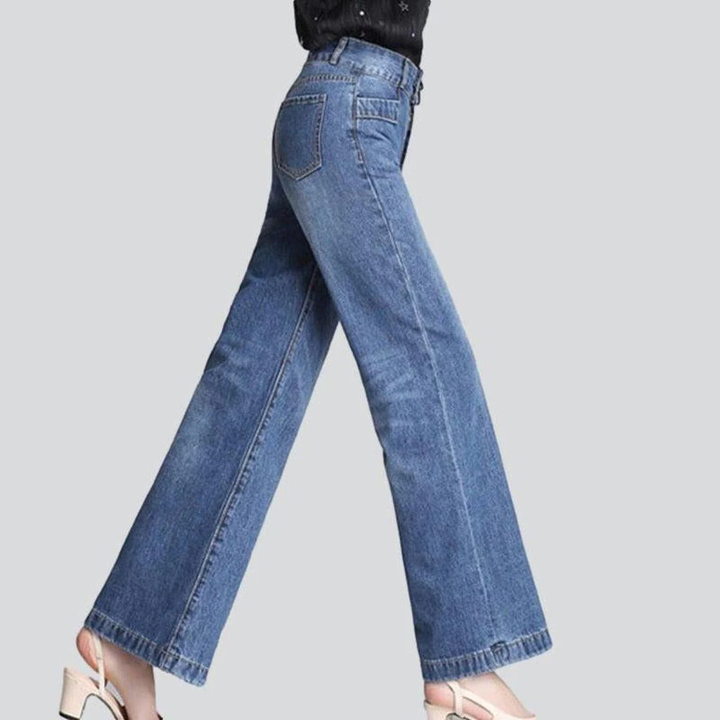 Wide leg women's stylish jeans - Image 5
