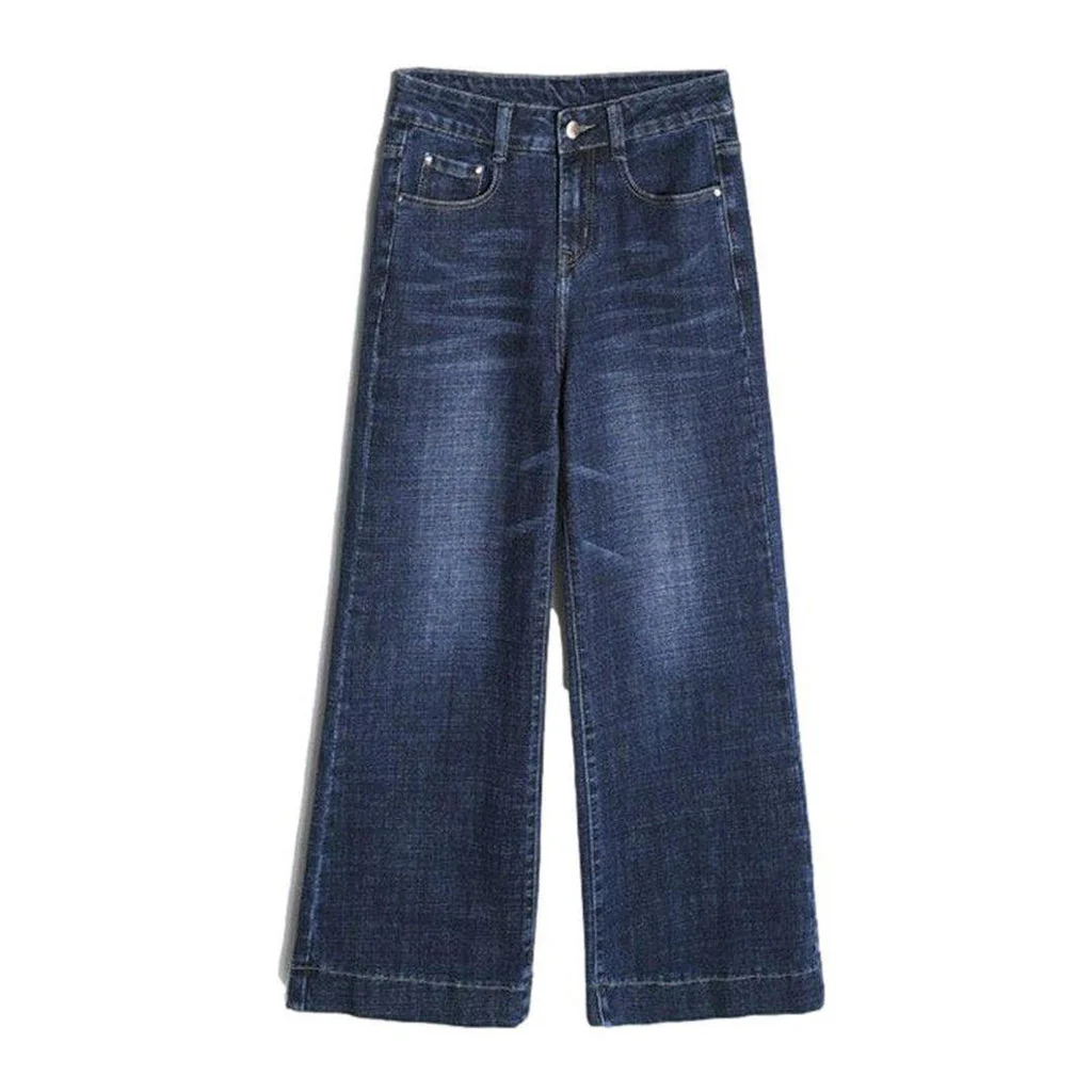 Wide leg women's stylish jeans - Image 8