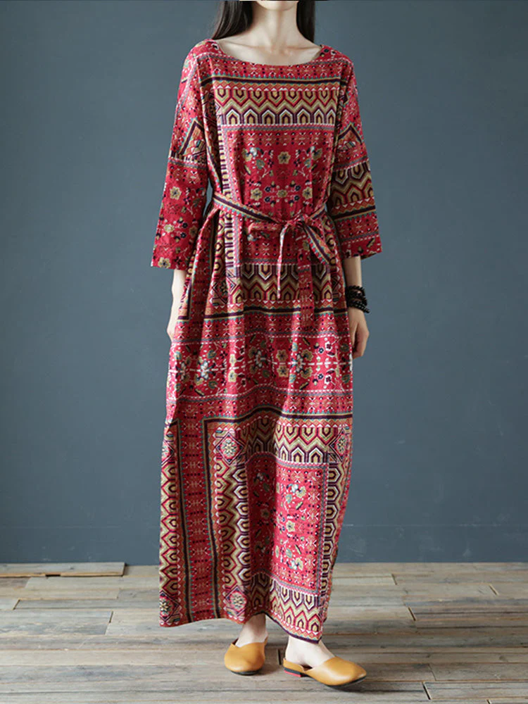 Wild Dreams Double Pocket Robe Maxi Dress - Image 4
