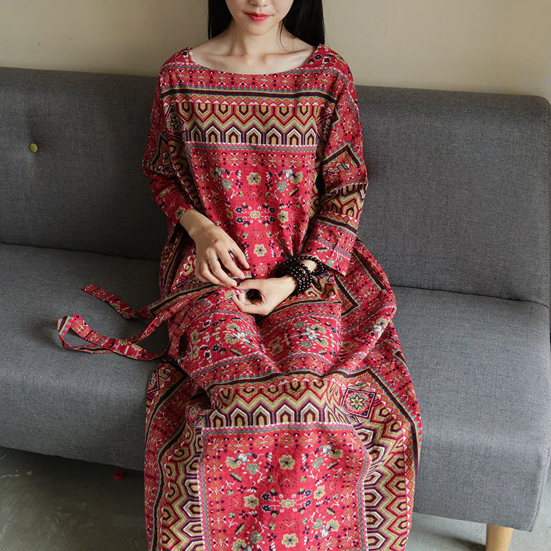 Wild Dreams Double Pocket Robe Maxi Dress - Image 9
