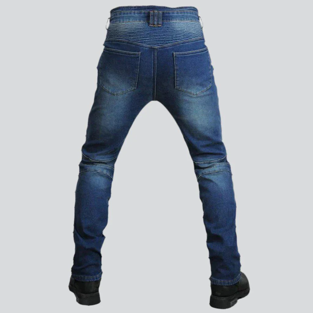Winter warm men's biker jeans - Image 5