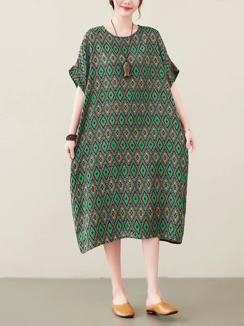 Women Casual Loose Sleeveless A-Line Swing Dress Summer Bohe Beach Dresses - Image 3