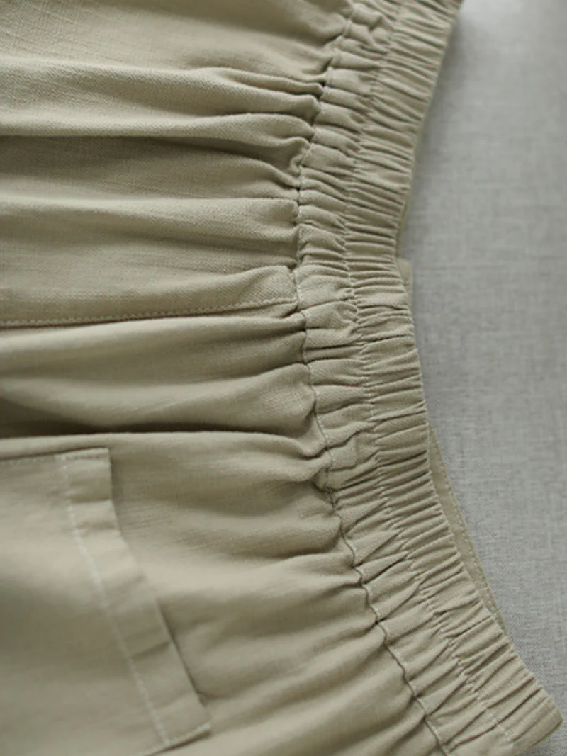 Women Fashion Casual Elastic Waist Loose Long Harem Bottom Trousers - Image 8