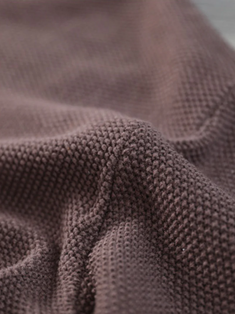 Women Knitted Small Pocket Solid Color Casual Loose Retro Sweater Top - Image 10