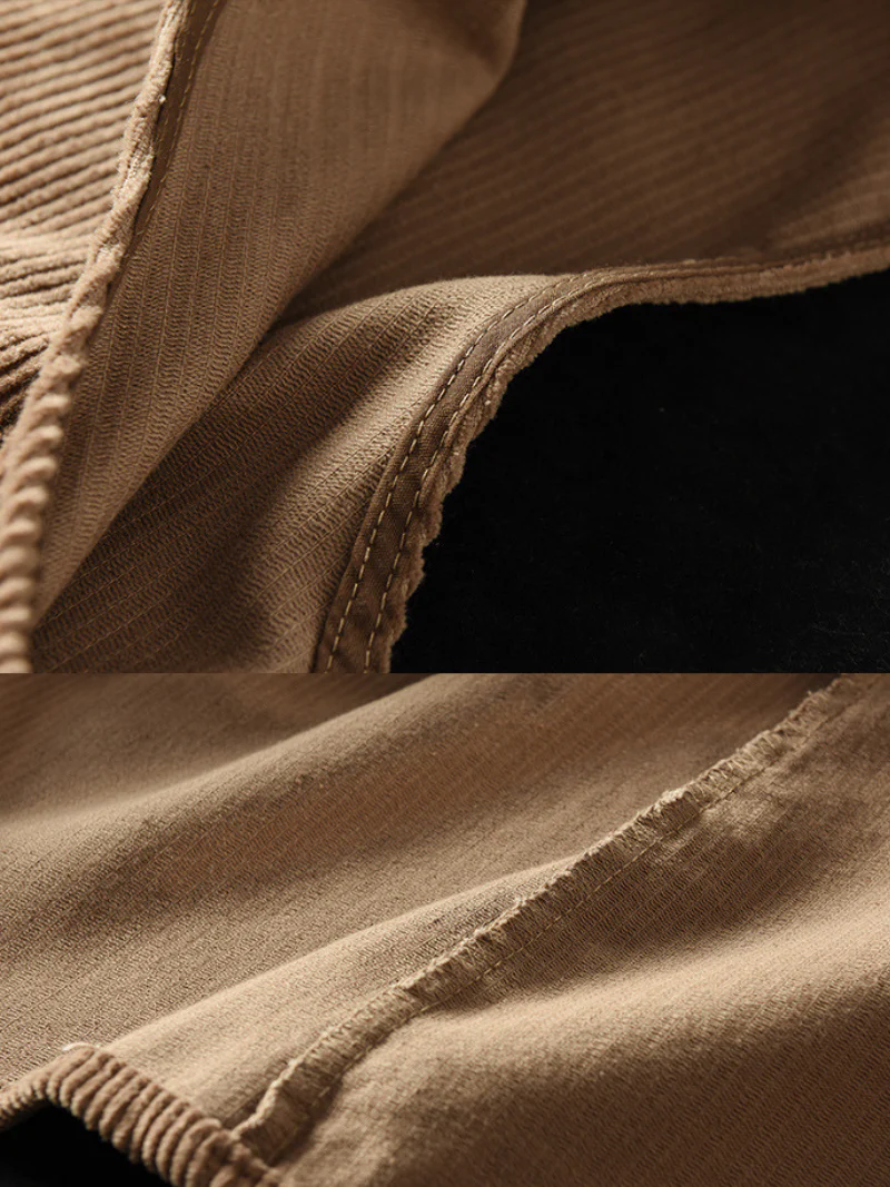Autumn Corduroy Vest Skirt Loose Sleeveless Strap A-Line Dress - Image 5