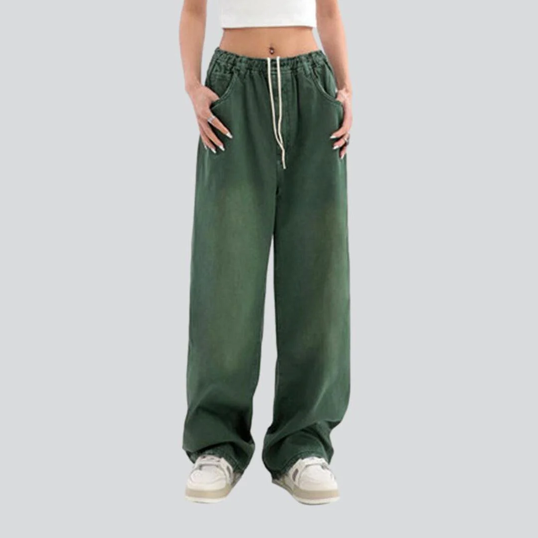 Women's baggy jeans with drawstrings - Image 5