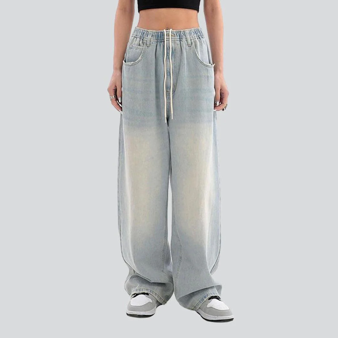 Women's baggy jeans with drawstrings - Image 6