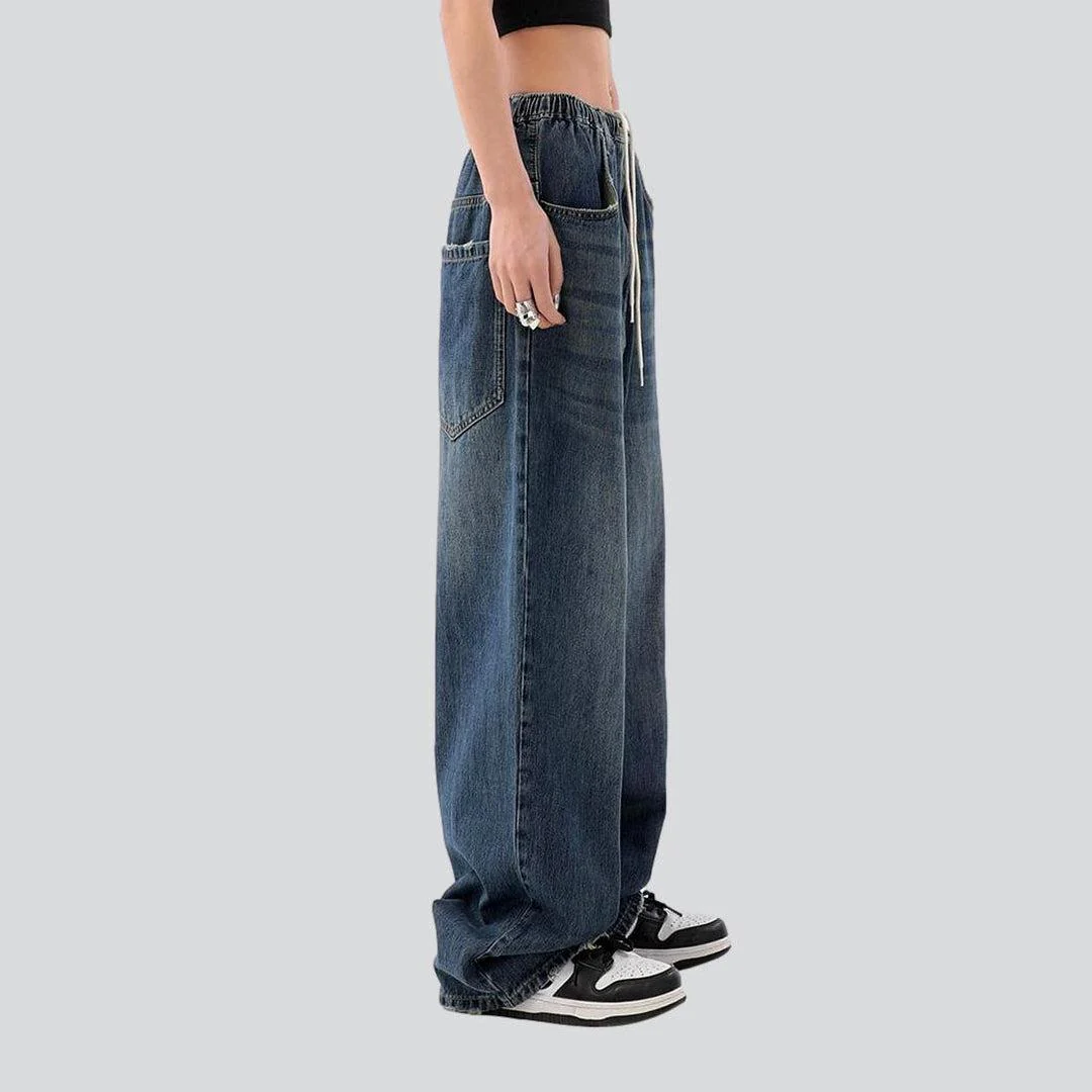 Women's baggy jeans with drawstrings - Image 8