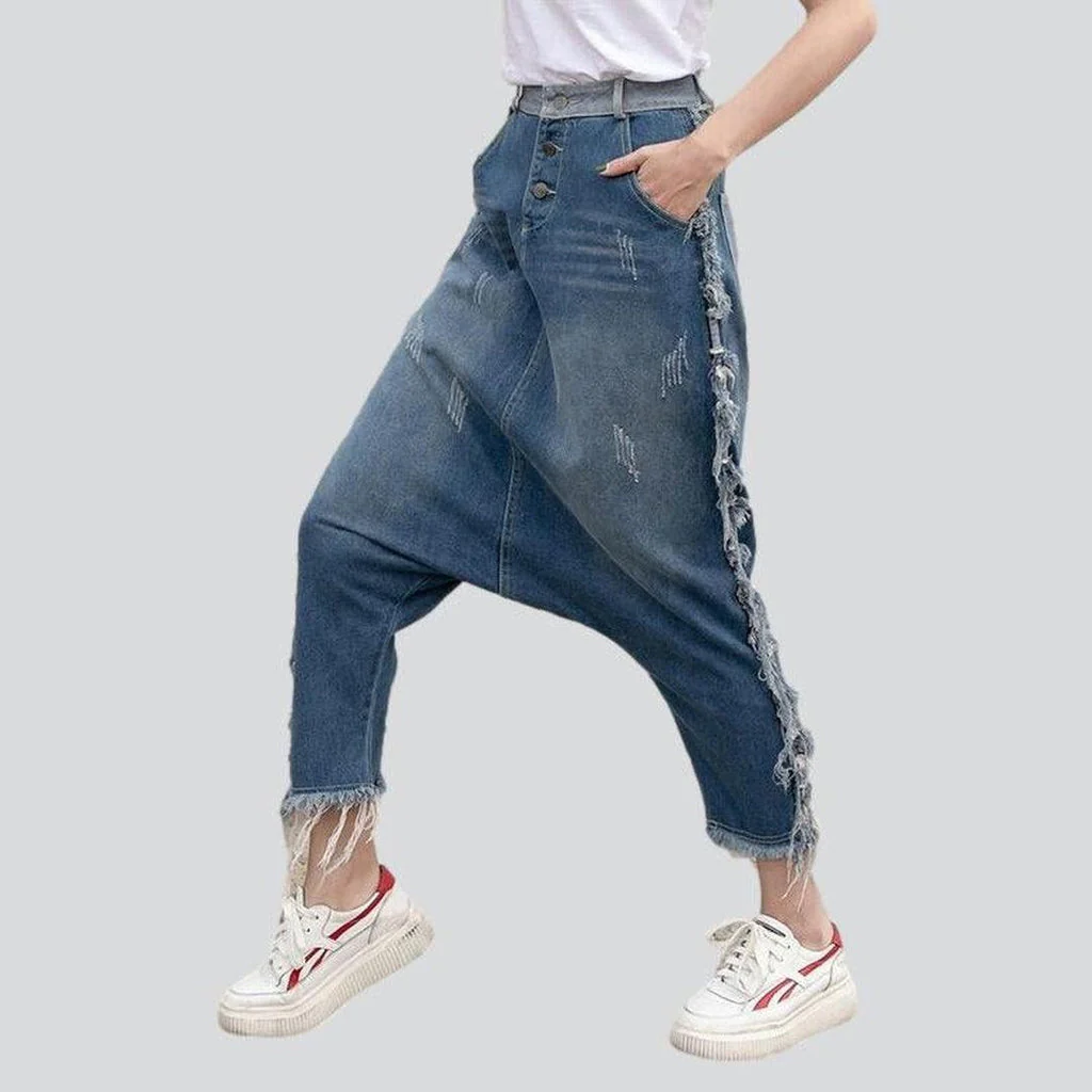 Women's harem denim pants - Image 3