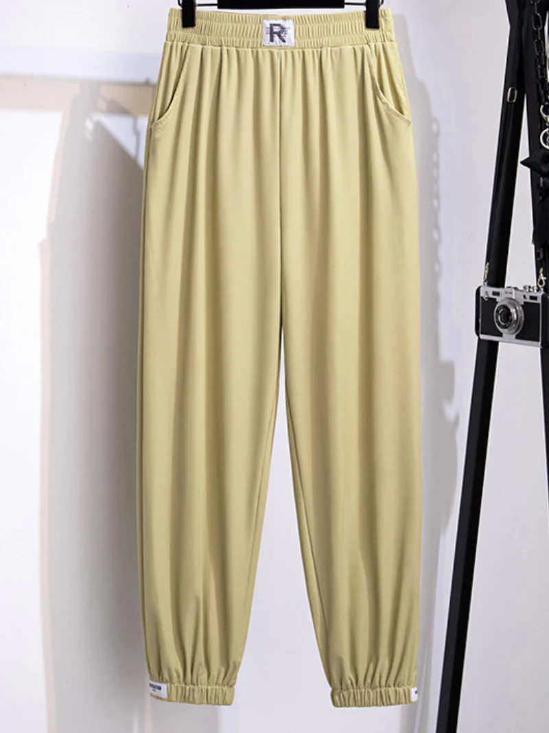 ice silk loose large size leggings trouser pants - Image 3