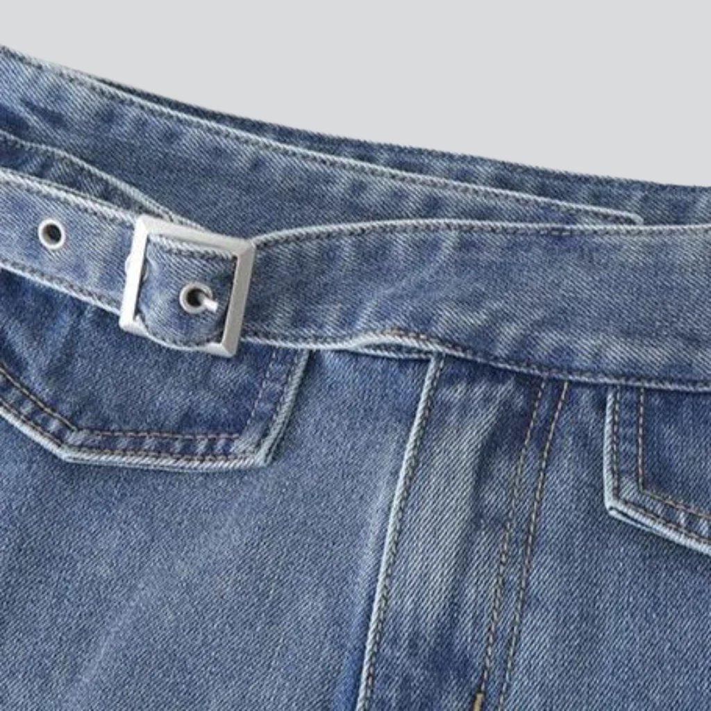 Women's shorts with denim belt - Image 15