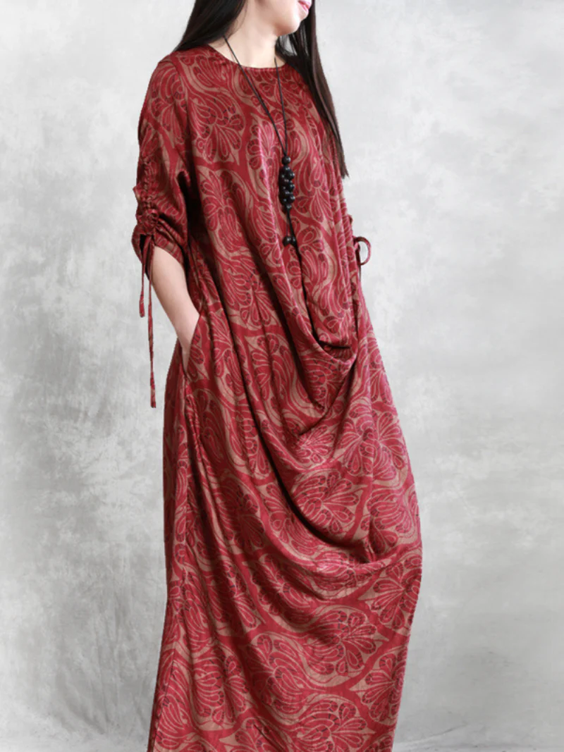 stylish holiday loose maxi dress cool skirt - Image 2