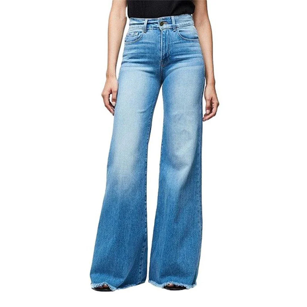 Women's wide leg stylish jeans - Image 4