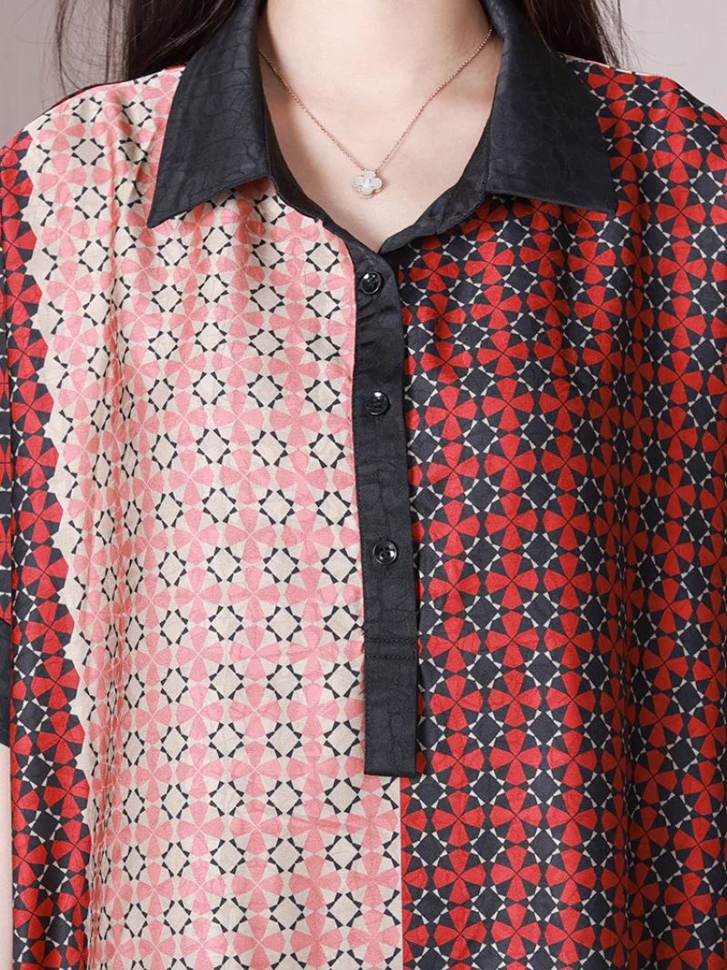 Wonderful Night Lapel Collar A-line Dress - Image 6
