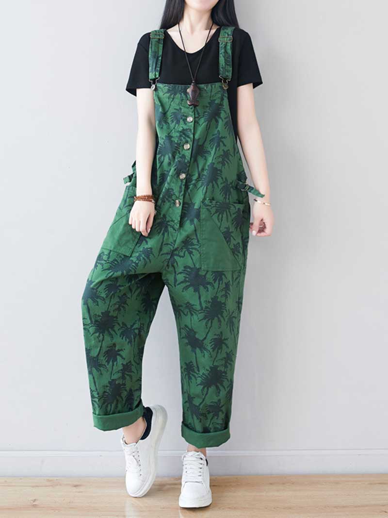 Work Hard Printed Cotton Overall Dungarees - Image 12