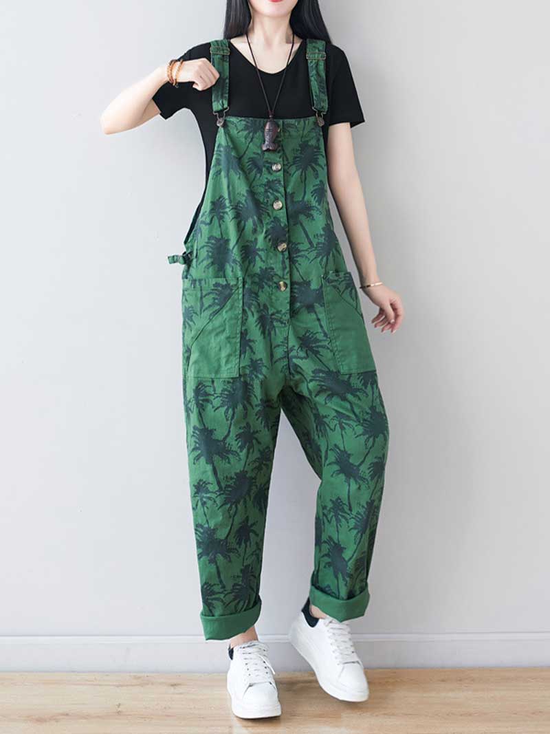 Work Hard Printed Cotton Overall Dungarees - Image 16