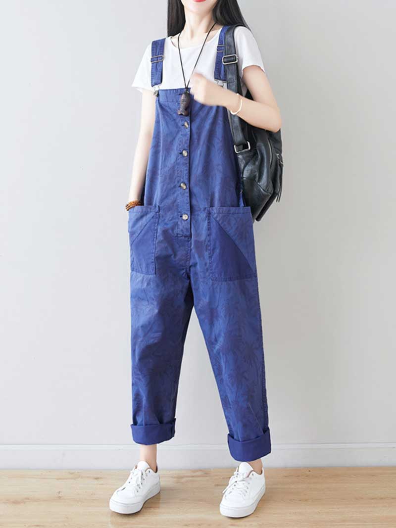 Work Hard Printed Cotton Overall Dungarees - Image 17
