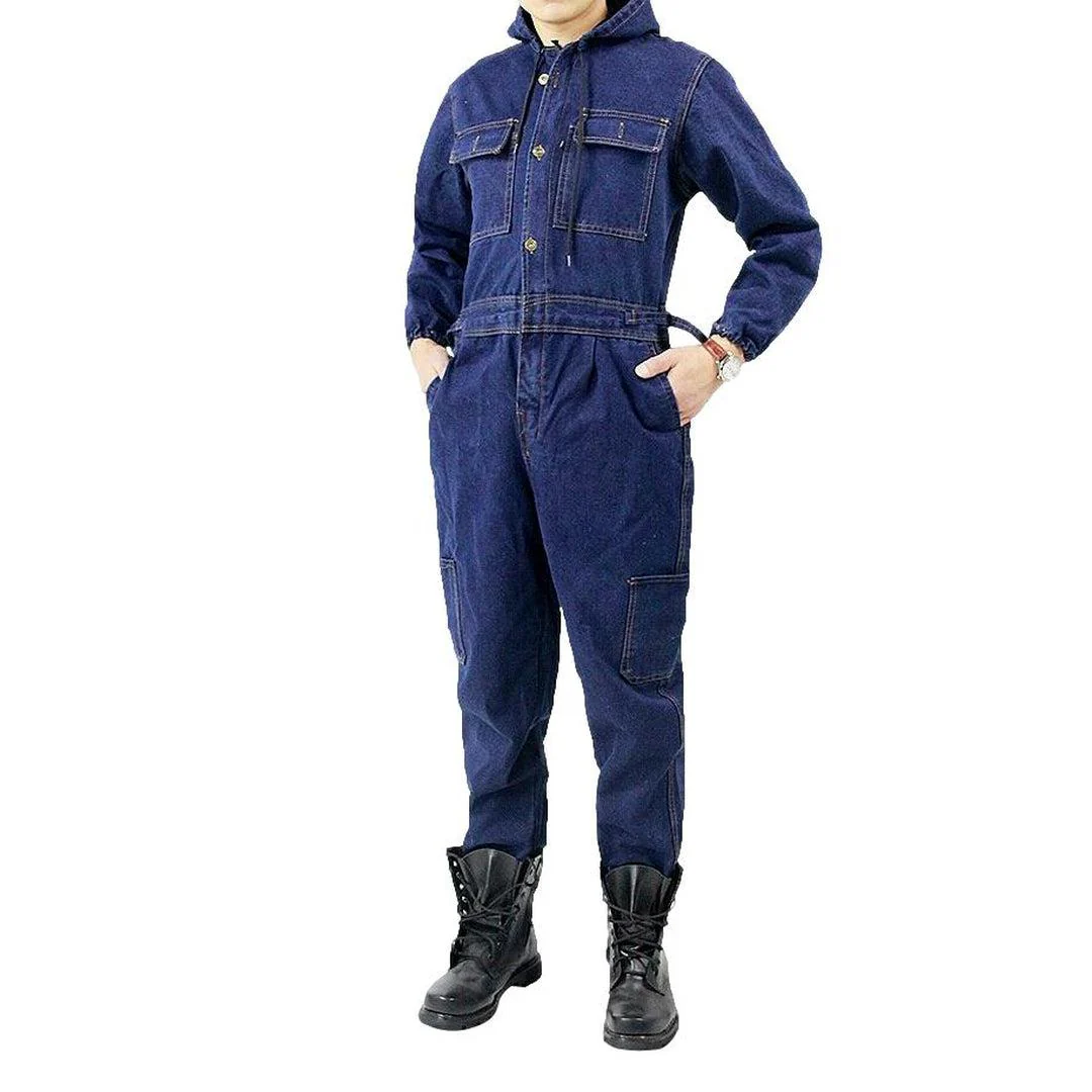 Workwear men's denim overall - Image 2