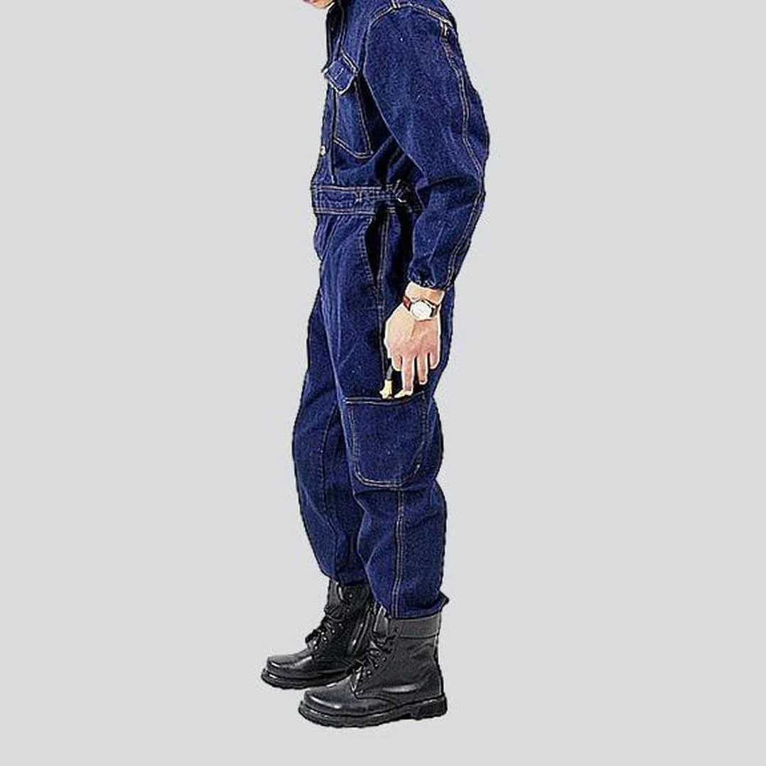 Workwear men's denim overall - Image 4