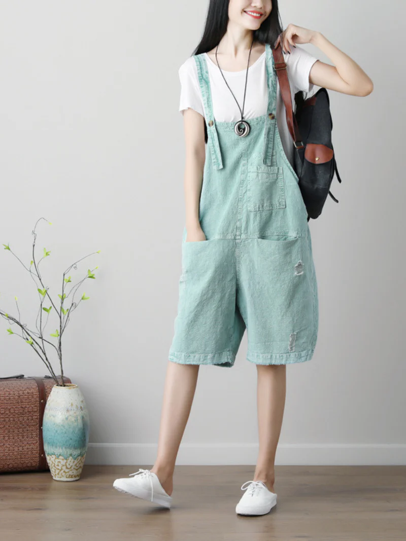Wrangler Denim Stylish Short Dungarees - Image 2