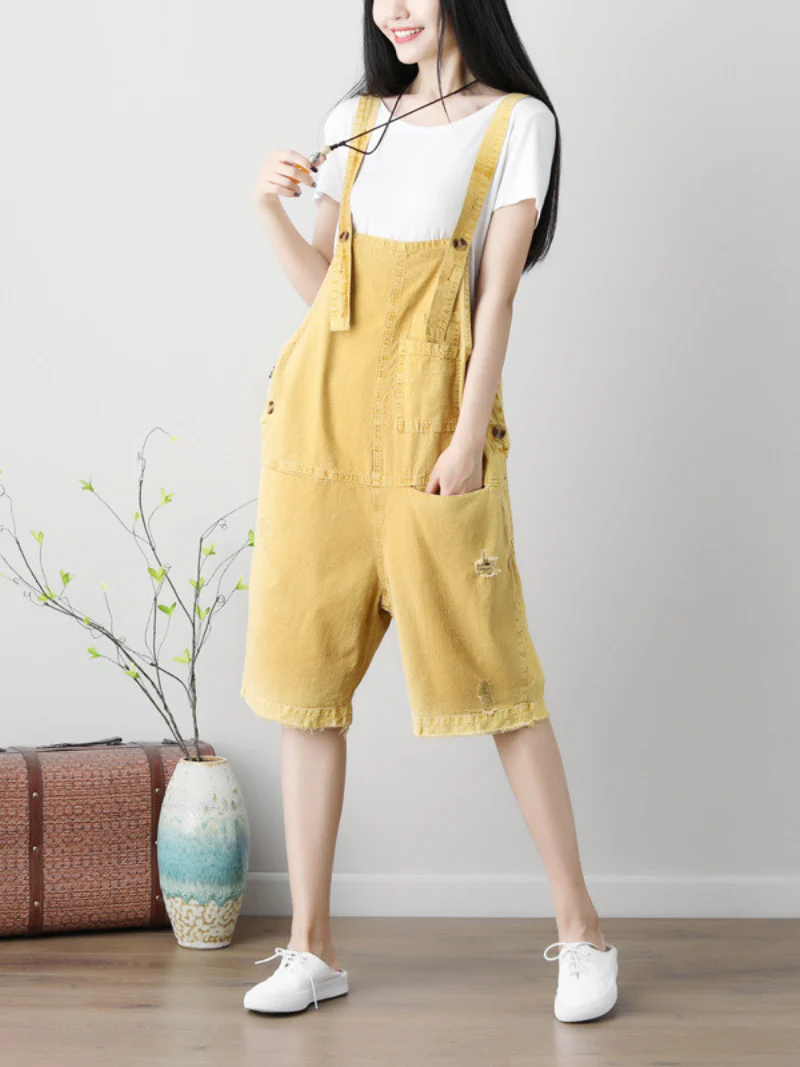 Wrangler Denim Stylish Short Dungarees - Image 7