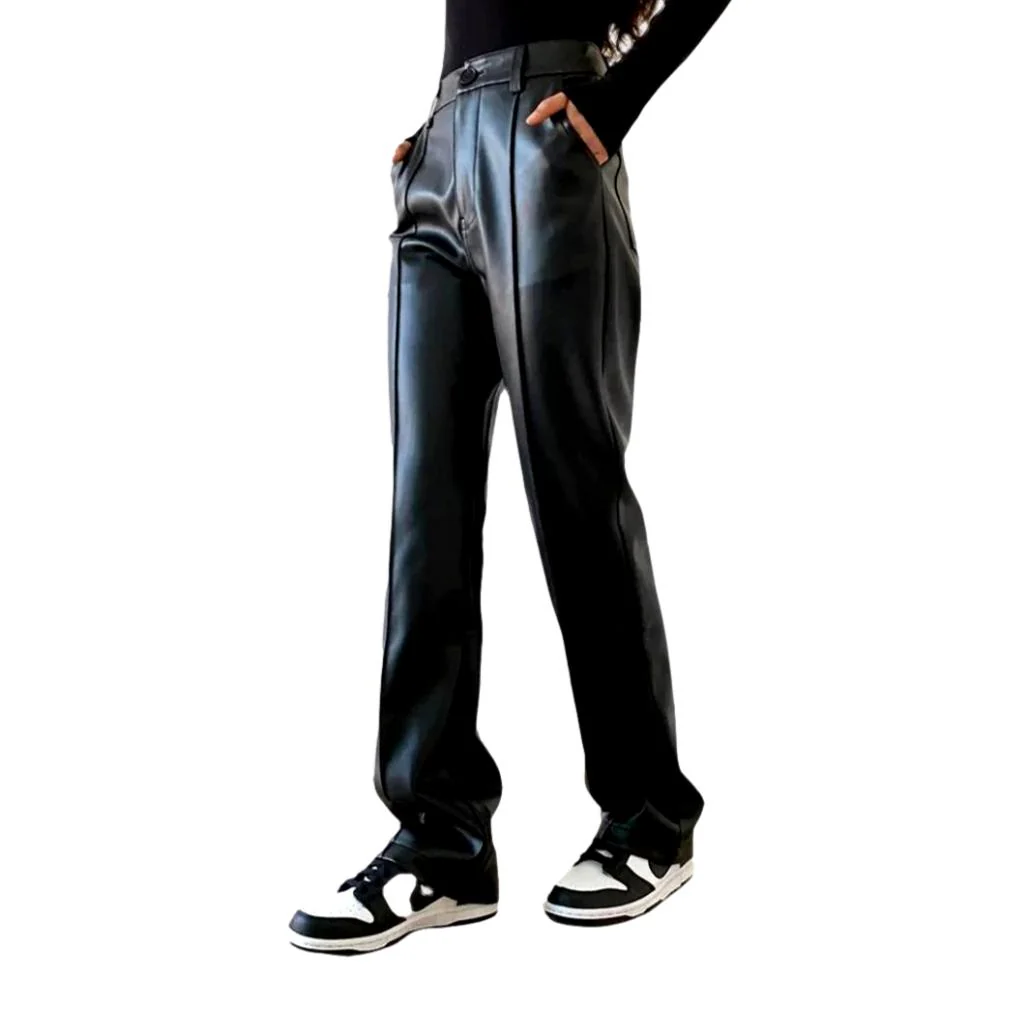 Y2k black jean pants for ladies - Image 2